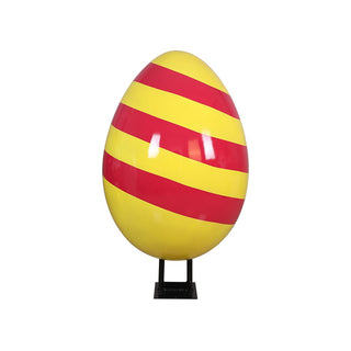 EASTER EGG 120CM WITH METAL PLATE (STRIPE B)