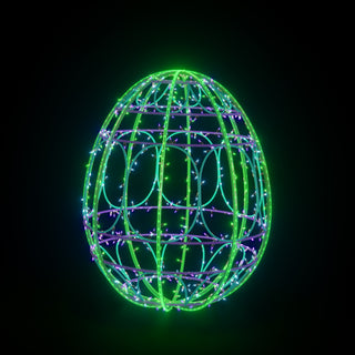 Easter Light Egg 2 (green/turquoise/purple)