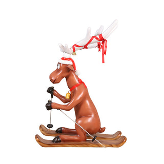 Holiday deer SKIING
