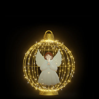Christmas Ball "angel" (warm White)