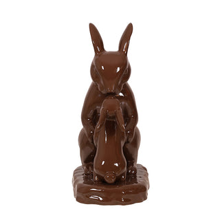 Chocolate Bunny Mom And Baby
