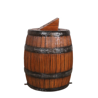 Barrel Trash Can