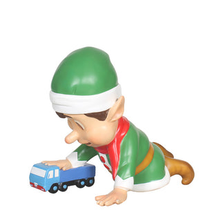 Santa Elf With Toy Truck