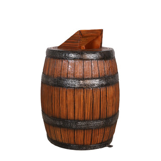 Barrel Trash Can