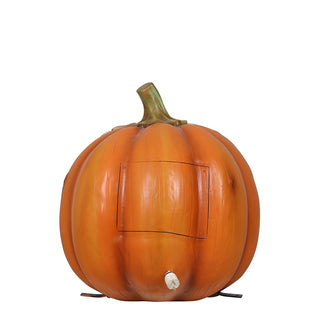 PUMPKIN WITH SKELETON HANDS w. light