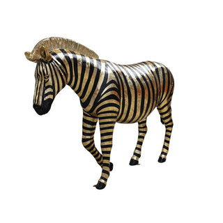 Zebra (black With A Stripes Of Golf Leaf)